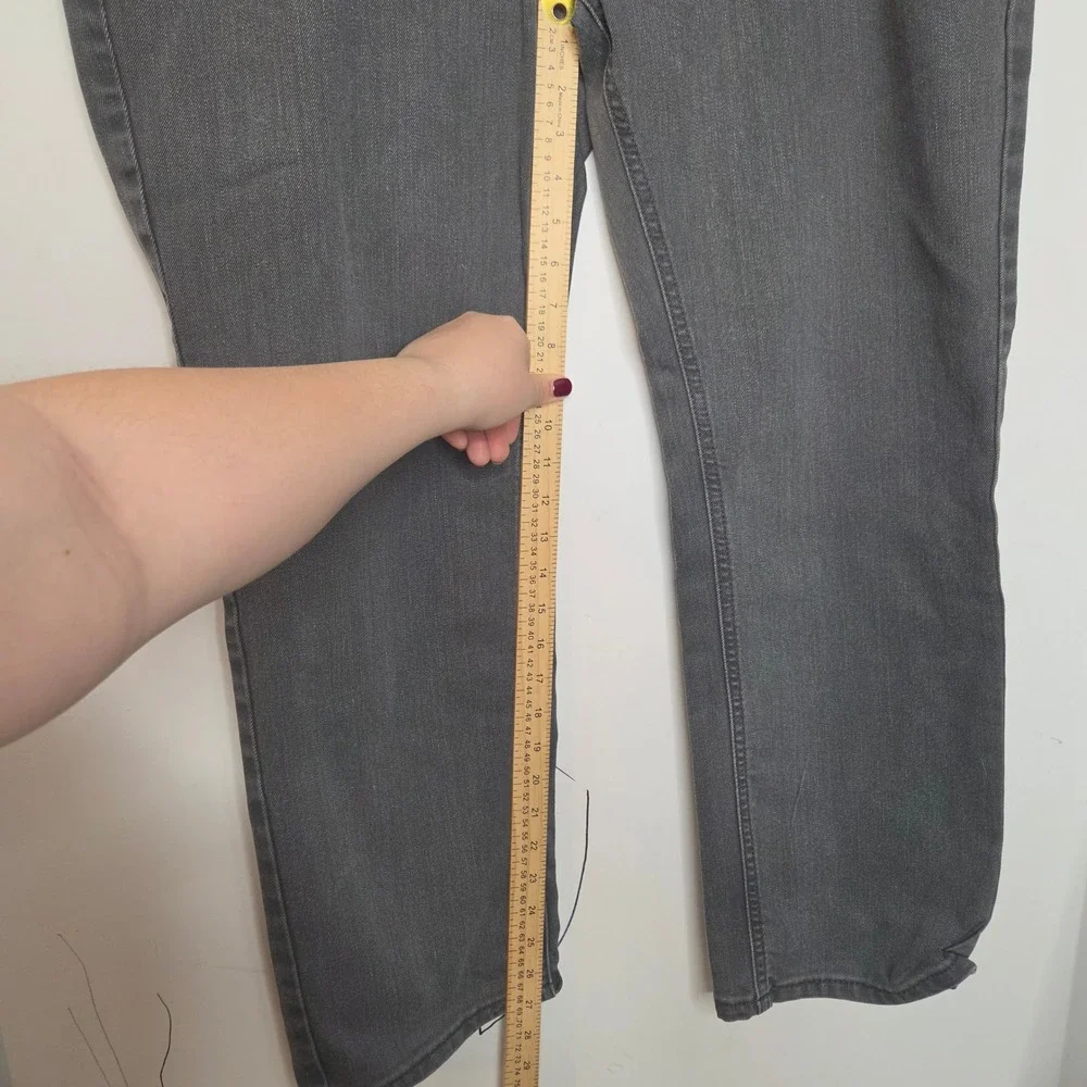 Levi's 541 Athletic Taper Gray Jeans Mens 40x30 Charcoal Denim Pants